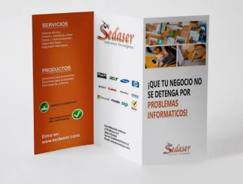 Triptico Sedaser, soluciones informaticas